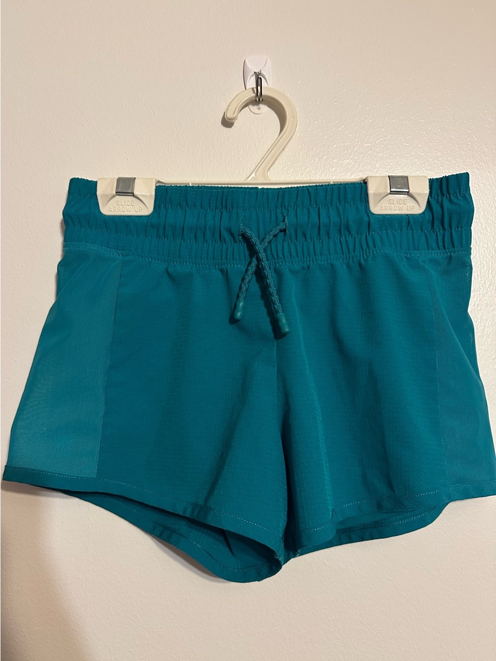 Girls Teal Drawstring Active Shorts